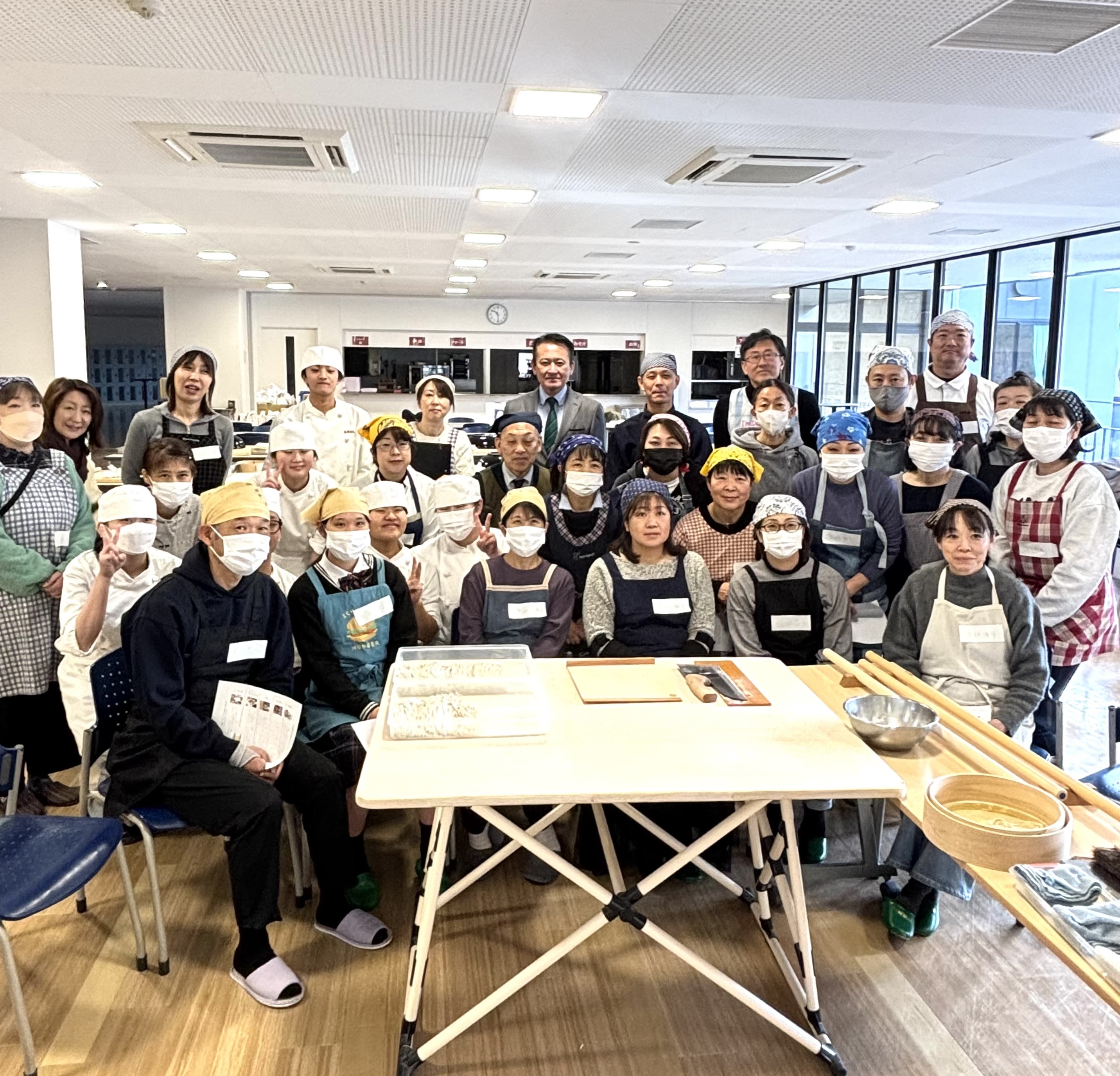 PTA主催「そば打ち体験講座」